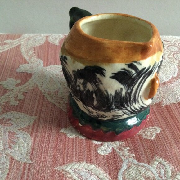 Vintage ceramic head face toby mug handled marked 3" - Picture 4 of 6